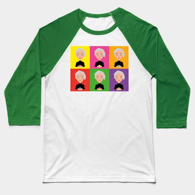 Warhol colors Baseball T-Shirt by Creotumundo